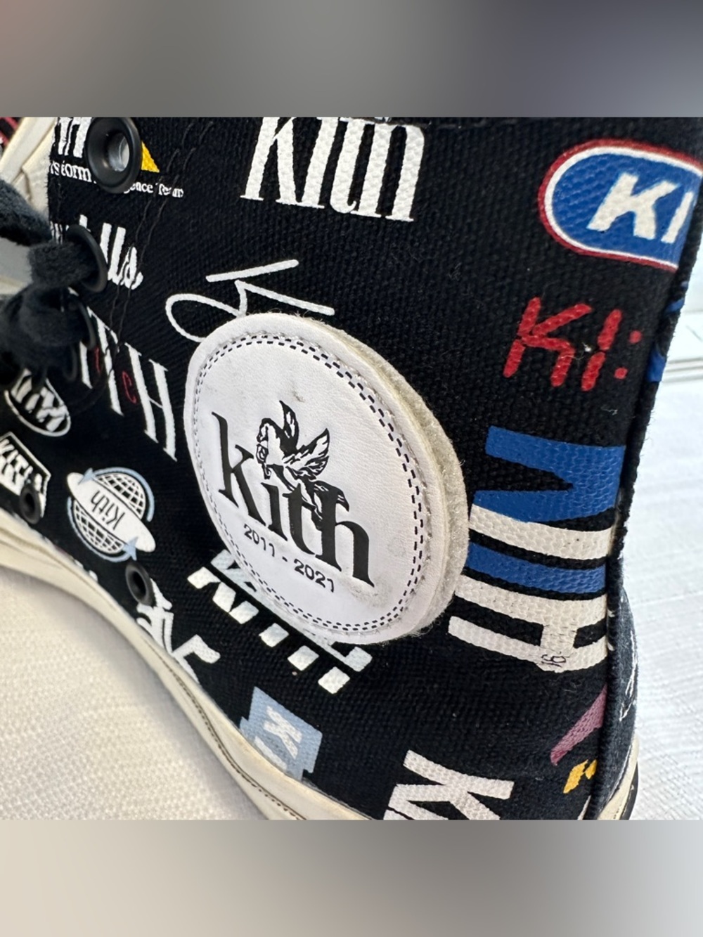 Converse Kith x Chuck 70 High 10th Anniversary Mens Size 7 Black All Over Print - Picture 7 of 11